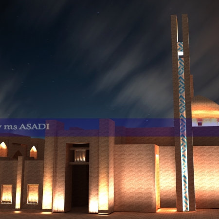 طراحی نورپردازی نمای مسجد پیامبر اعظم (ص)