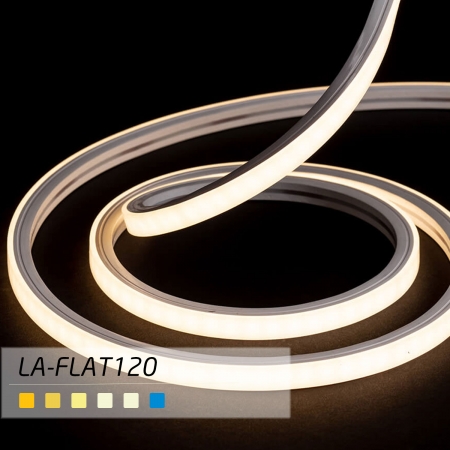 ریسه Neon Flex با تراشه ۲۸۳۵ با تراکم ۱۲۰ مدل FLAT لوپ لایت
