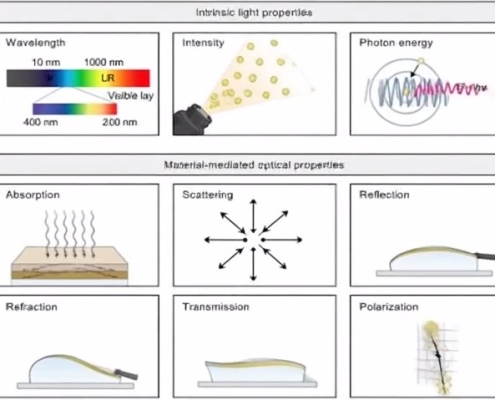 نور و تعامل آن با ویژگی‌های محیطی فرم رنگ متریال